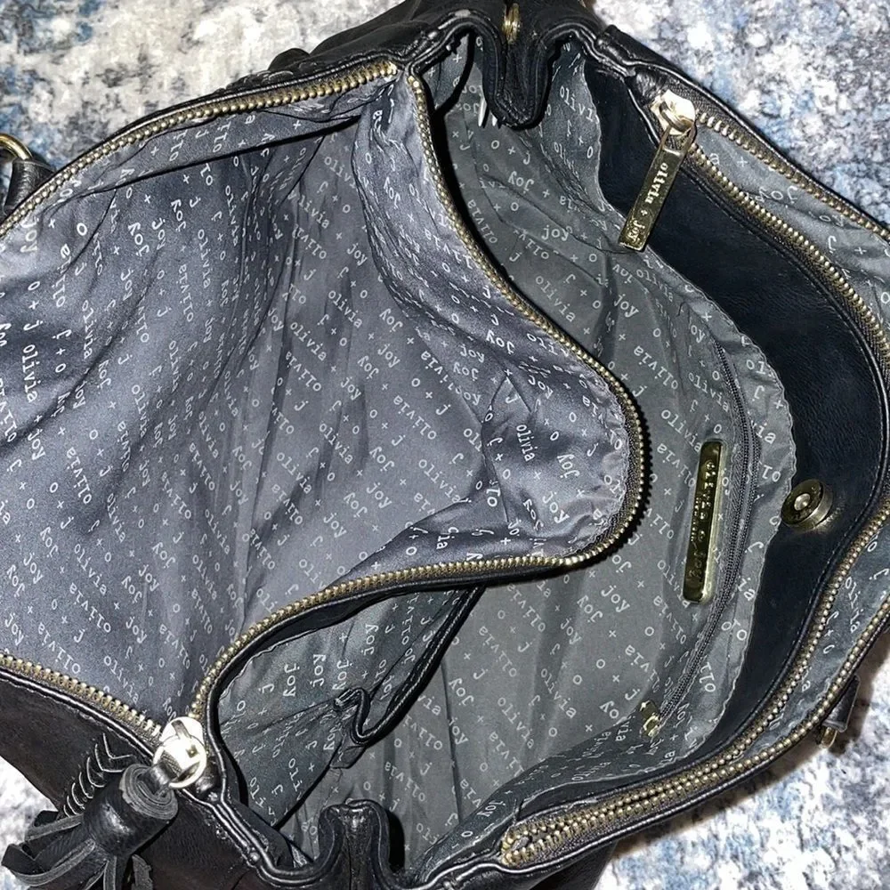 Black Olivia + Joy Bag Tassel Duffle Bag - Picture 4 of 5